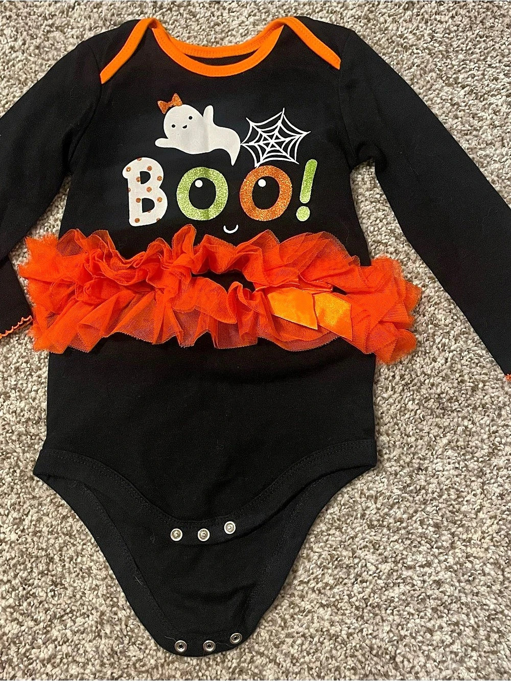 Celebrate! Halloween Boo! bodysuit 24M